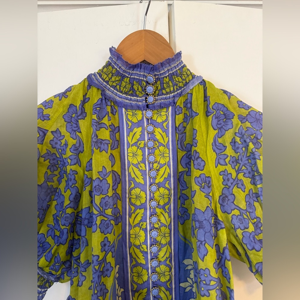 ZIMMERMANN Raie lantern floral-print minidress - Picture 9 of 9